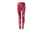 Legging de sport femme à motif marbré rouge et blanc