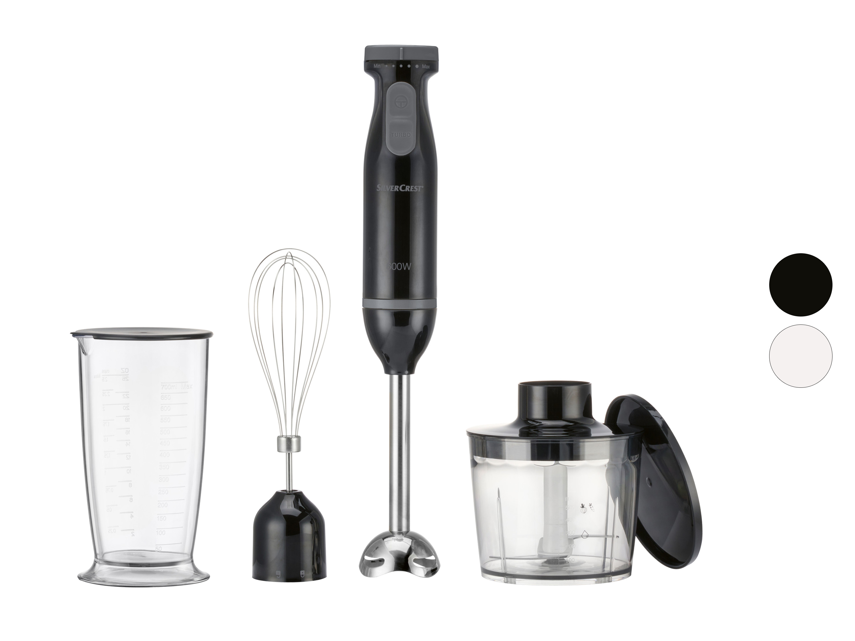 SILVERCREST® KITCHEN TOOLS Mixeur plongeant 3-en-1 SSMS 600 E6 / SOSMS 600 E6
