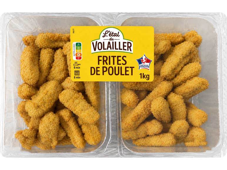 Frites de poulet L'étal du Volailler en barquette de 1 kg