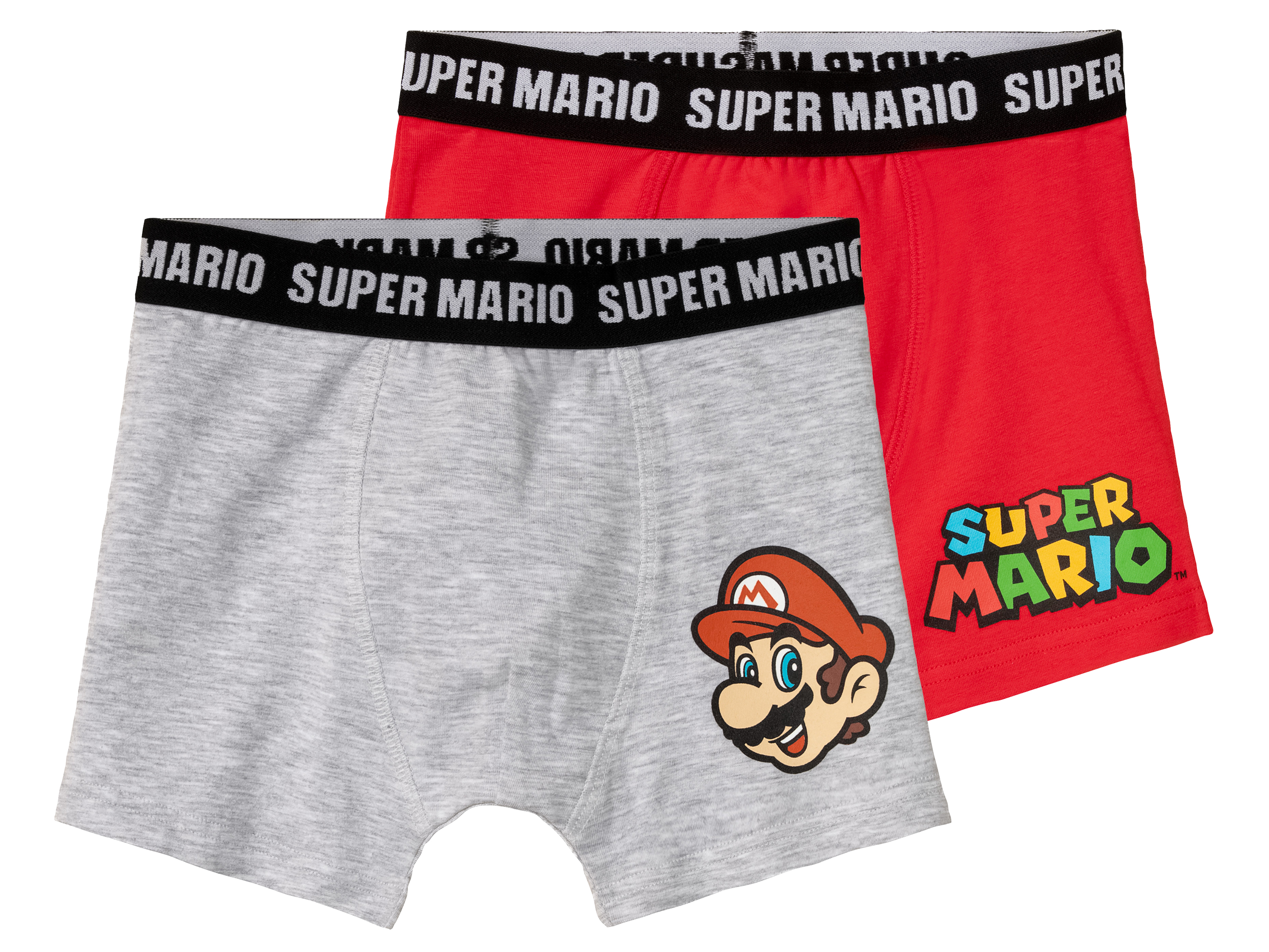 Nintendo Super Mario Lot de 2 boxers enfant