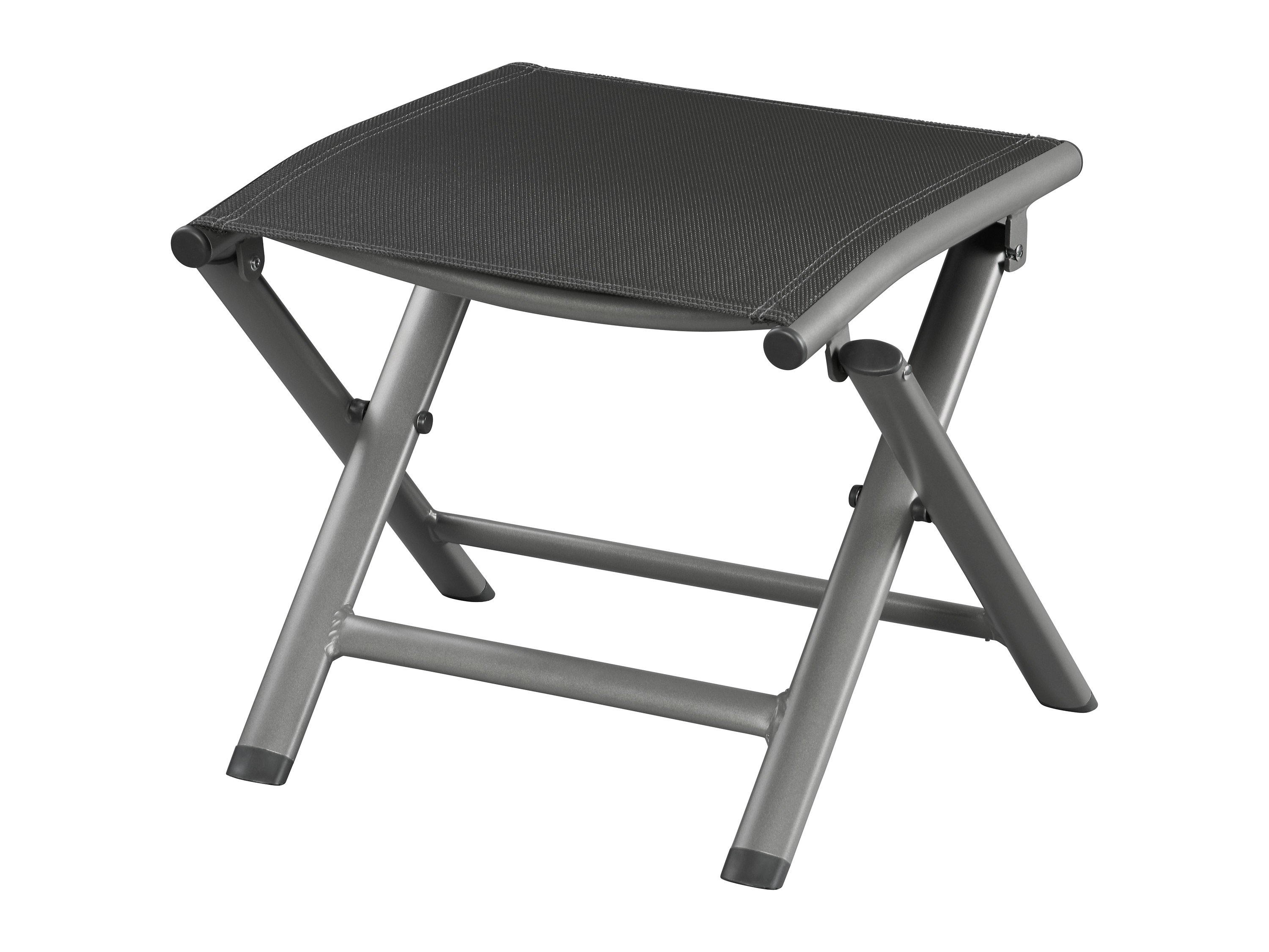 LIVARNO home Tabouret pliable en aluminium Houston, argent/gris