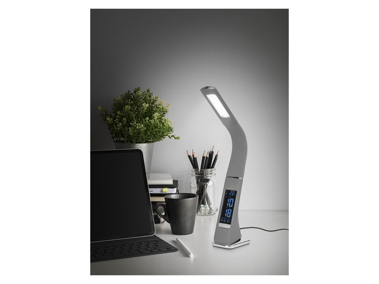 LIVARNO home Lampe de table à LED avec affichage de l'heure 3
