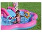 Piscine gonflable Disney Princess avec toboggan et jeux d'eau.