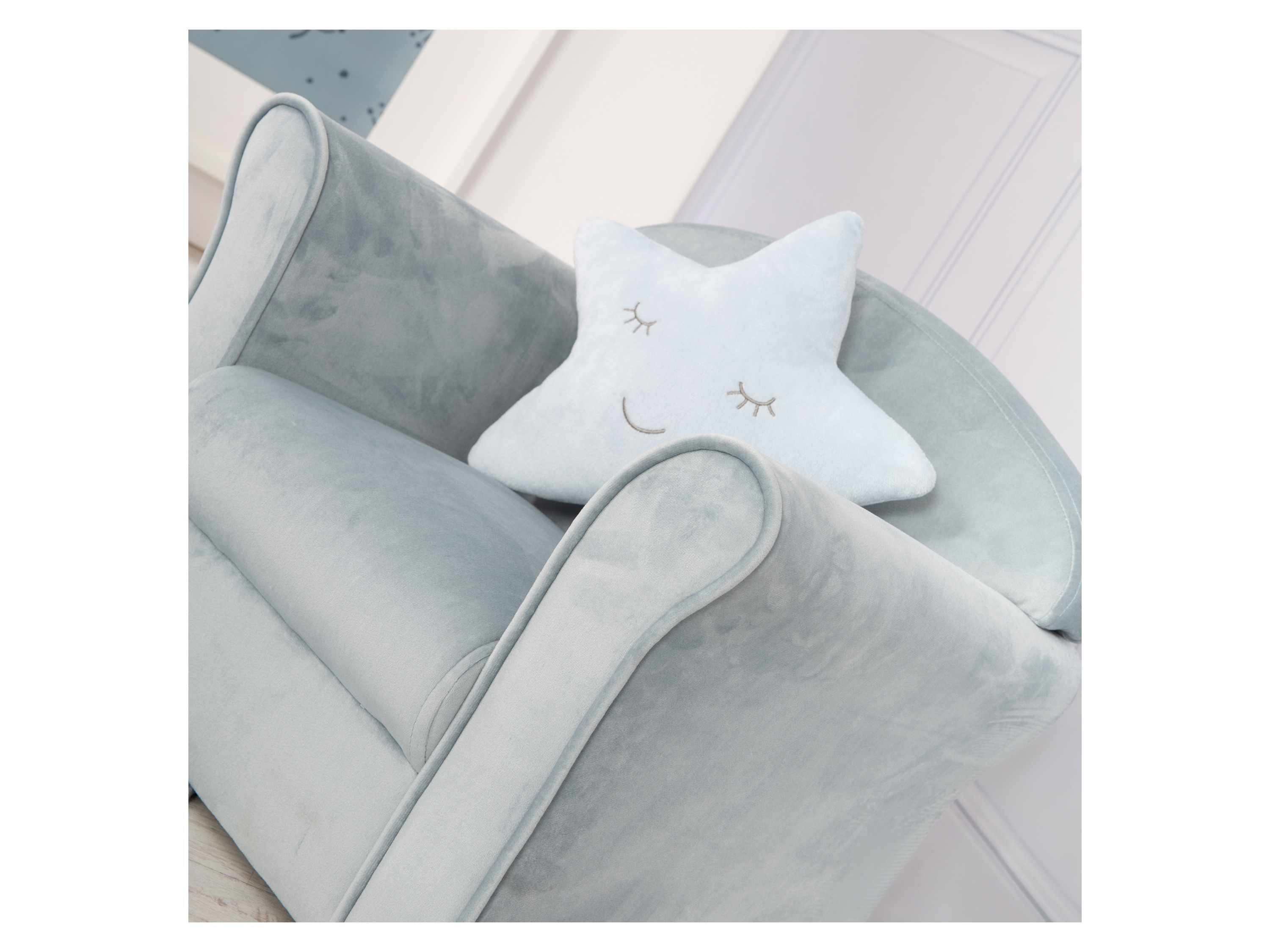 ROBA Fauteuil pour enfant (avec accoudoir, ciel)