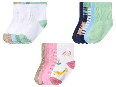 LUPILU® Lot de 5 paires de chaussettes bébé