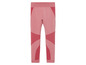 Leggings de sport rose avec des panneaux en mesh.