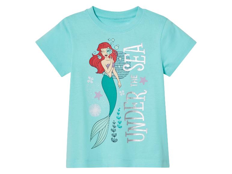 T-shirt turquoise fille, Ariel La Petite Sirène, style marin.