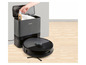 Un aspirateur robot Silvercrest avec un bac pour les sacs d'aspirateur.