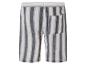 Shorts rayés beige et gris : vue arrière.