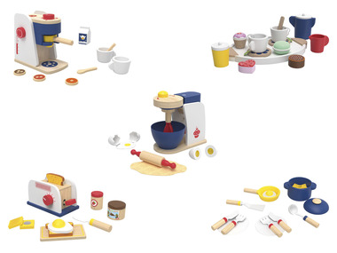 Playtive Accessoires de cuisine en bois au design rétro
