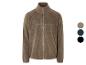 Une veste en polaire marron avec fermeture éclair