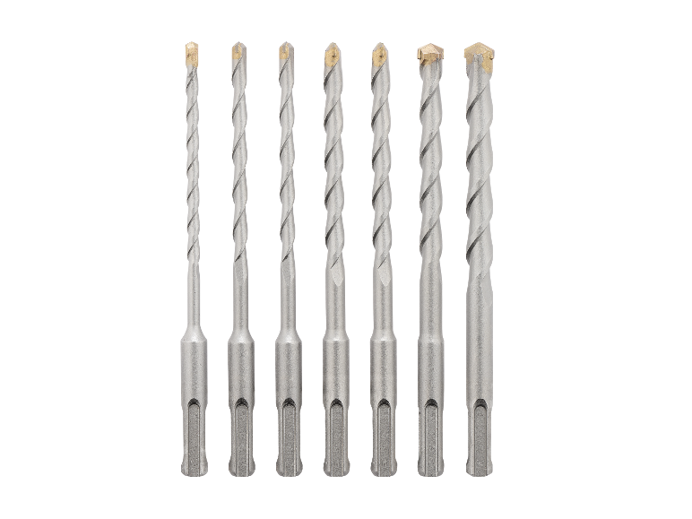 Six mèches de différents diamètres pour percer.