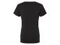 T-shirt noir à manches courtes pour femme.