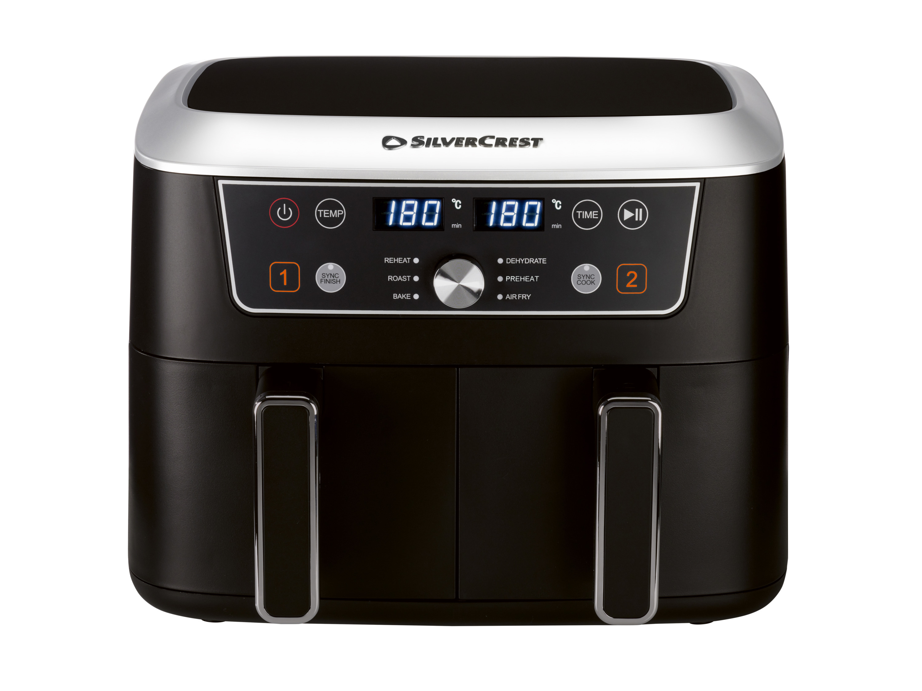 SILVERCREST® Friteuse à air chaud double SHFDD 2600 B2