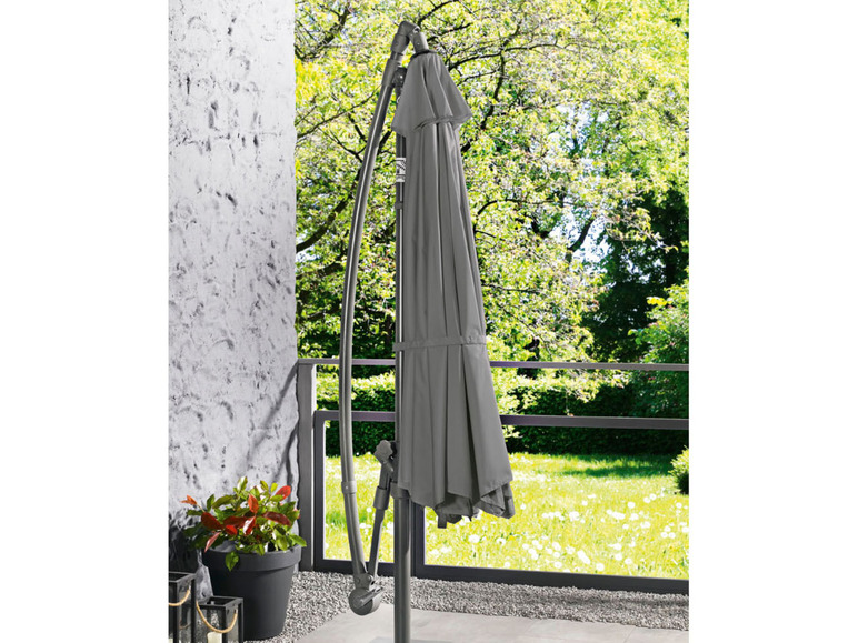 Aller en mode plein écran : LIVARNO home Parasol déporté, avec inclinaison réglable, anthracite - Image 8