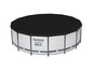 Une couverture noire pour une piscine Bestway Steel Pro MAX.