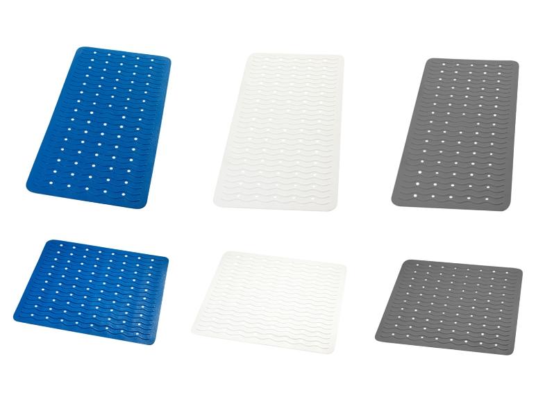 Six tapis de bain antidérapants de différentes couleurs.