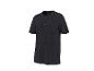 T-shirt Henley noir à manches courtes avec boutons en bois