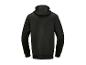 Sweat-shirt à capuche noir unisexe.