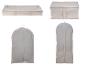 Housses de rangement textiles : grands contenants, housses pour vêtements sur cintre.