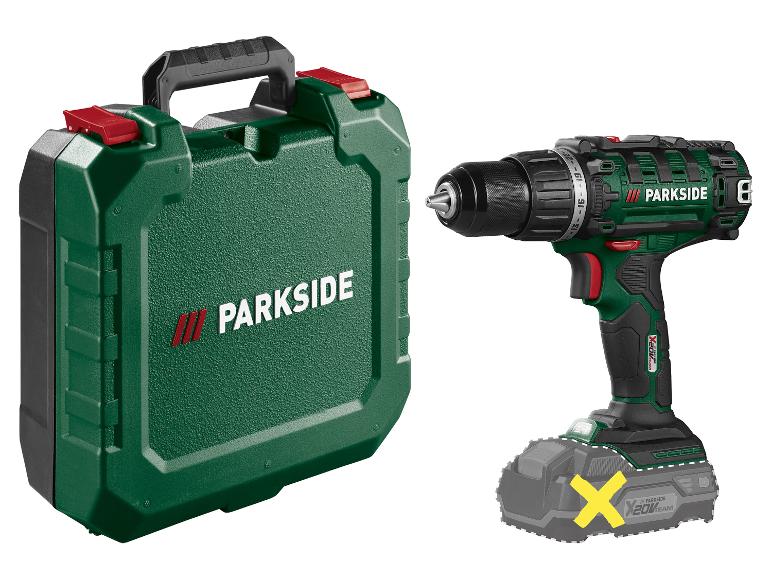 Mallette verte pour outils électriques et une perceuse sans fil avec batterie.