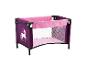 Lit de poupée pliable violet et rose avec une licorne