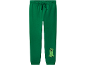Pantalon de survêtement vert pour enfants avec taille élastique et imprimé monstre