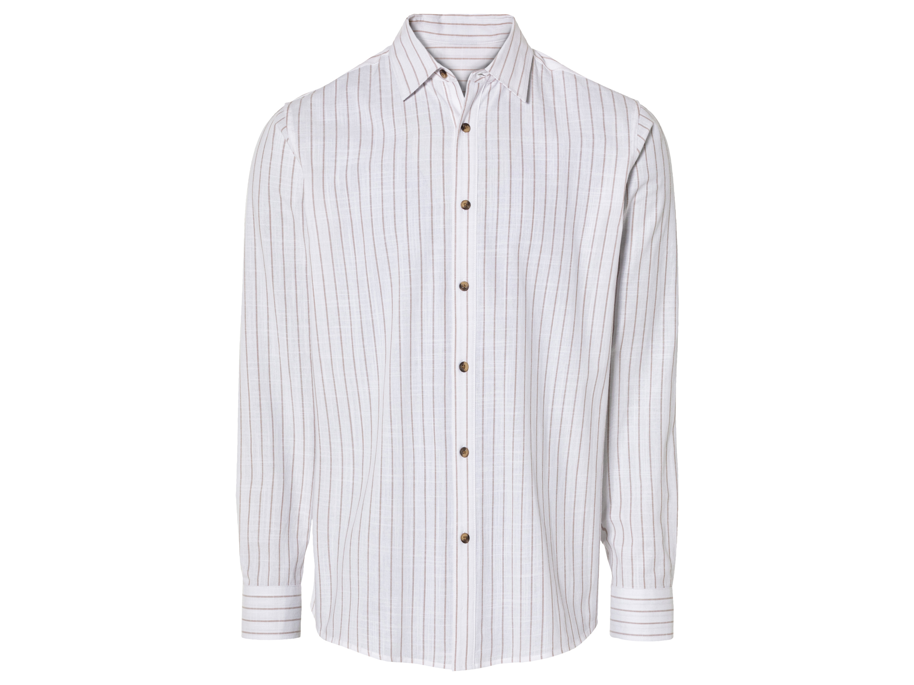 LIVERGY® Chemise homme (XL (43/44), blanc rayé)