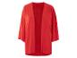 Veste rouge, style kimono, coupe ample.