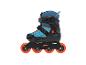 Roller quad enfant, bleu et orange.