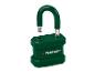 Cadenas vert ouvert avec anse métallique
