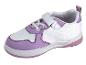 Basket blanche et lilas pour enfant, style décontracté.