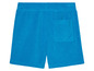 Short de bain bleu en éponge avec une poche.