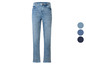 Jeans bleu clair avec des franges à l'ourlet.