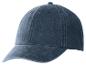 Casquette de baseball bleu foncé à effet délavé