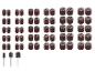 Ensemble de 60 bandes abrasives et 3 fraises.