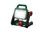 Une lampe de travail Parkside verte avec un LED lumineux.