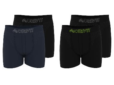 CRIVIT Lot de 2 boxers techniques homme