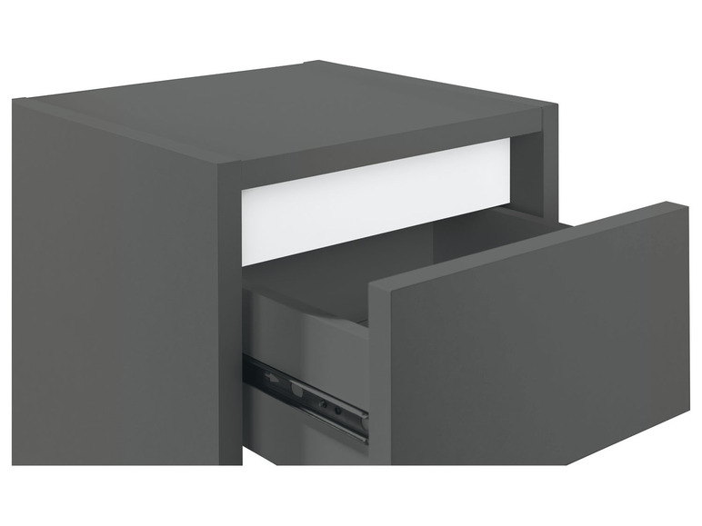 Aller en mode plein écran : LIVARNO home Armoire latérale de salle de bains Oslo, 32 x 80 x 28 cm, anthracite - Image 7