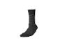 Chaussette noire à rayures grises