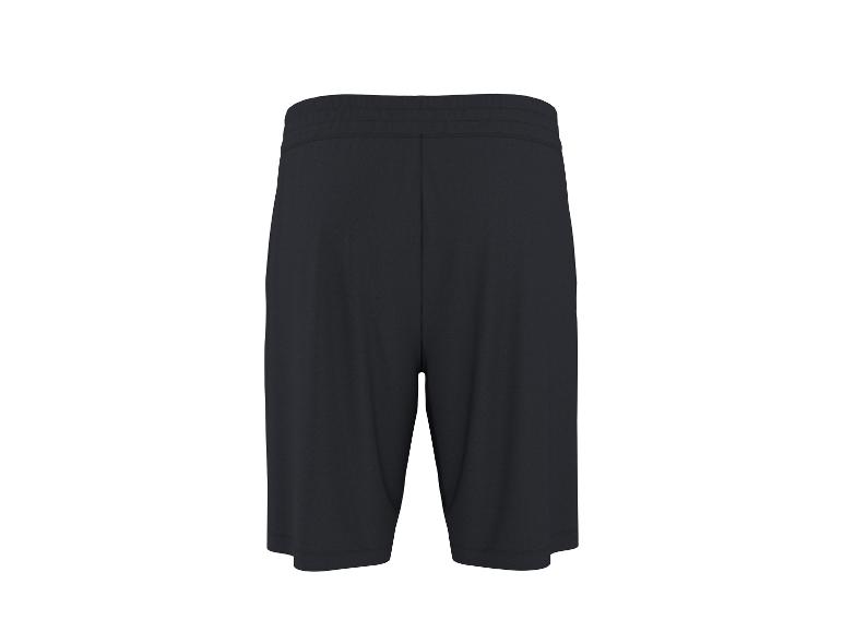 Short de sport noir pour homme, vue arrière