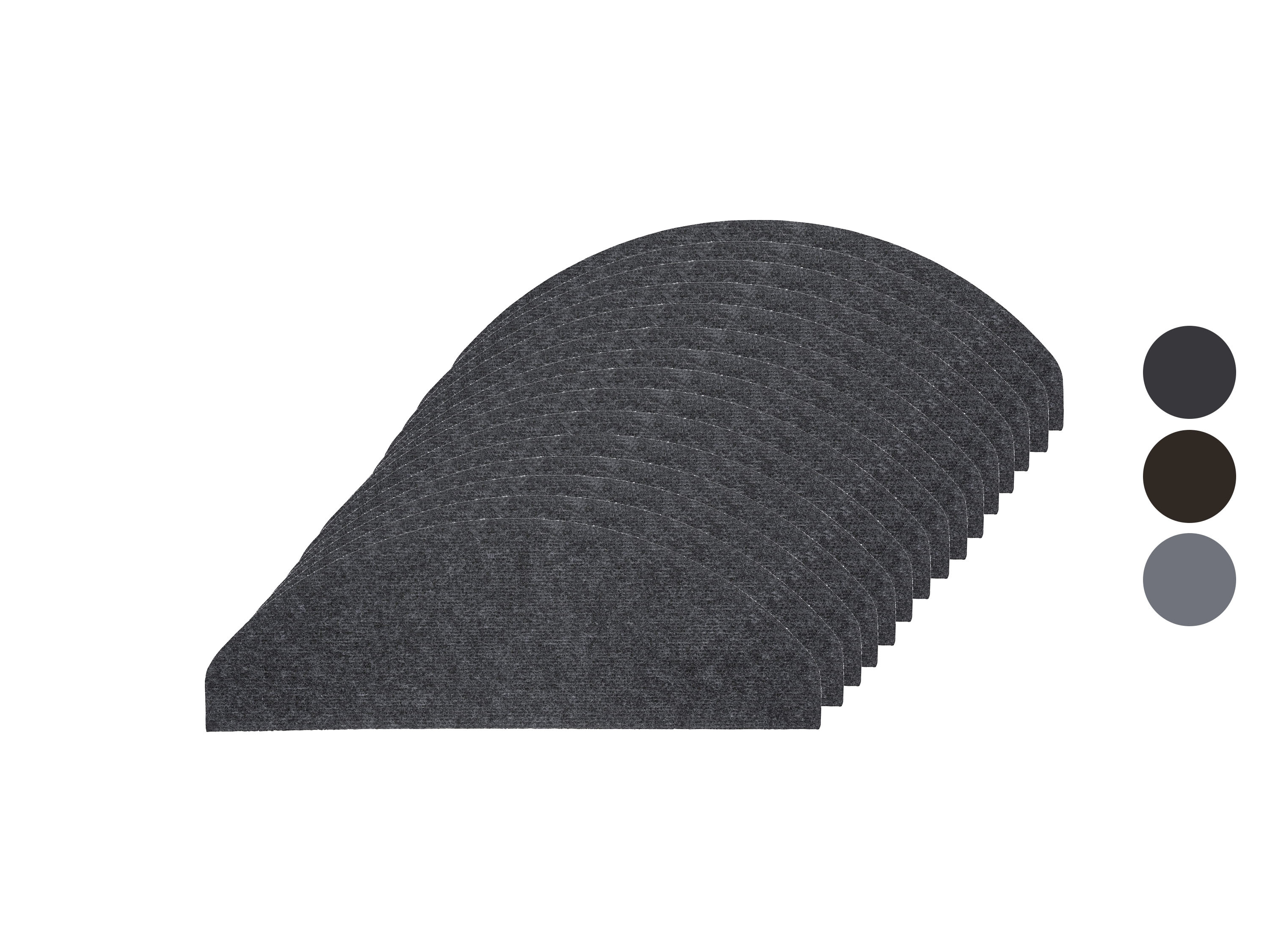 LIVARNO home Set de 15 tapis de marches d'escalier