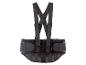 Ceinture de soutien dorsal noire avec bretelles