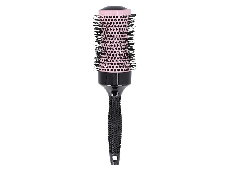 Brosse à cheveux ronde rose et noire
