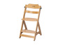 Une chaise haute en bois de Safety 1st.