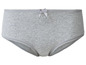 Culotte grise avec de la dentelle.