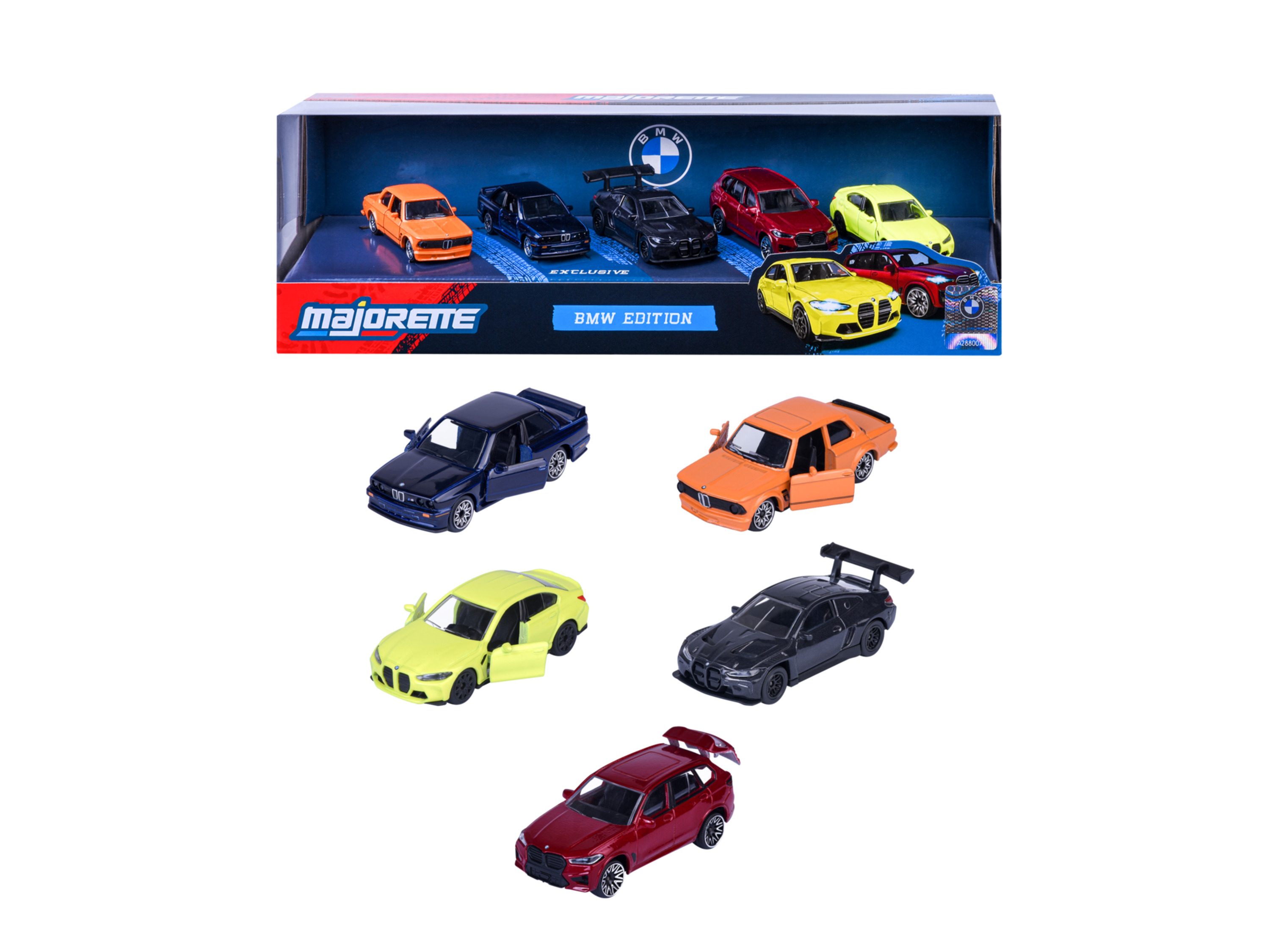 MAJORETTE Coffret cadeau BMW, 5 pièces.