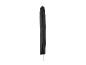 Housse de protection noire pour parasol ou meuble de jardin.