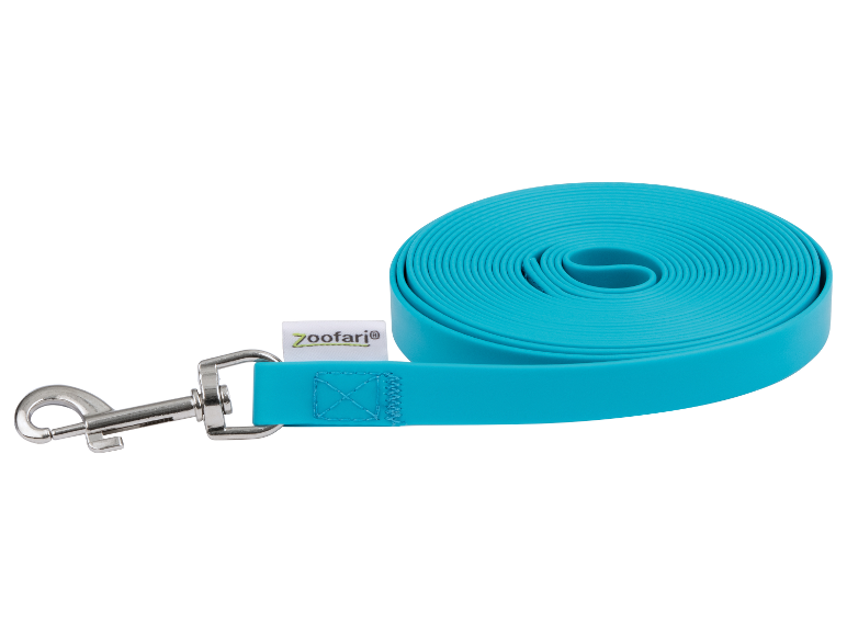 Laisse Zoofari bleue pour chien.