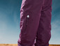 Pantalon de ski bordeaux avec fermeture éclair